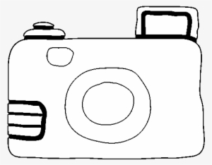 Dibujo De Cámara Réflex Para Colorear - Camara Facil De Dibujar #3445104