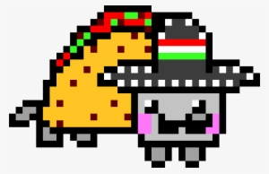 Taco Clipart Pixel - Taco Cat Pixel Art #3445898