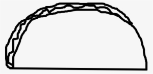 Taco Black N White Clip Art At Clker - Black And White Clip Art Taco #3446217