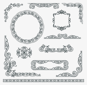 Винтажный Узор, Винтажный Орнамент, Бордюр, Vintage - Frame Design Corner #3446595