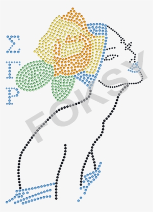 Sigma Gamma Rho With Flower Girl Iron On Rhinestone - Illustration #3446785