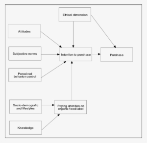 Model Of Intention To Purchase Organic Food Products - Organic Food #3447240