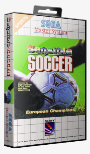 Sega Master System 3d Box Art By Retrokenesis - Sensible Soccer European Champions (mega Drive) #3447314