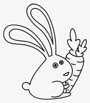 Conejo Con Zanahoria Dibujo #3447332