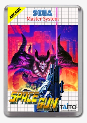Space Gun Sega Master System Game Inspired Fridge Magnet - Space Gun Sega Master System #3447717