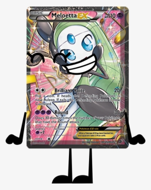 Meloetta Card's Pose Png - Pokemon - Meloetta-ex (rc25/rc25) - Legendary Treasures #3448663