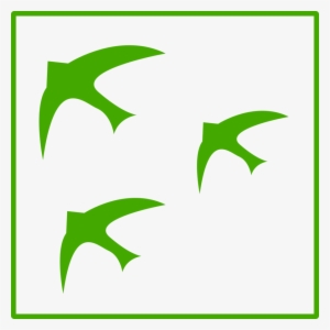 Bird Icon Green Clipart Bird Green Clip Art - Clip Art #3450265