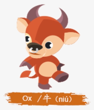 Chinese Horoscope Kids Ox Sign Clipart - Zodiac Ox #3450489