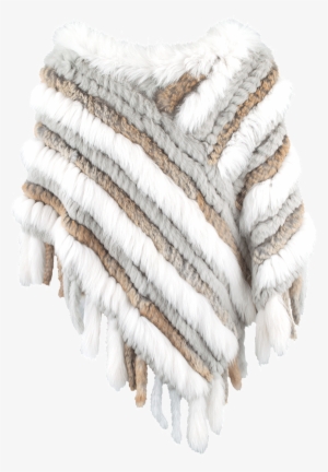 Metric Rabbit Fox Fur Poncho - Fur #3450766