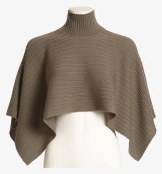 Rib Micro Poncho - Miniskirt #3451020