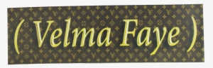 Image Of Velma Faye Box Logo Sticker - Calligraphy #3452370