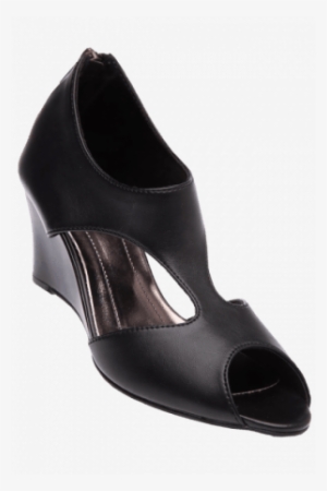 Lemon & Pepper Womens Zipper Closure Wedge Sandal - Lemon & Pepper Women Platform & Wedges(6 ,black) #3452634