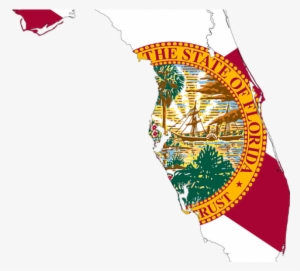 Florida - Great Seal Of Florida Square Sticker 3" X 3" #3453908