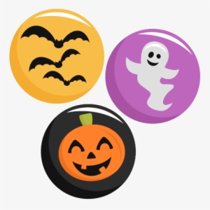 Halloween Icons Set Svg Scrapbook Title Svg Cutting - Cute Halloween Icons Free #3454277