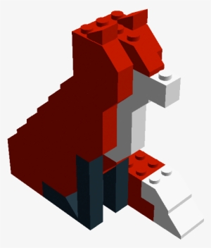 Completed Fox Kit - Lego Brick Fox Instruction #3454524