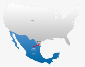 Map Showing Manufacturing In Saltillo, Coahuila Mexico #3454764