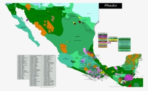 Linguistic Map Of Mexico [3464×2148] - Mapa De Familias Linguisticas En Mexico #3454873