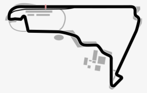 Grand Prix Track Map In Black - Autodromo Hermanos Rodriguez Layout #3454899