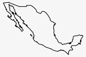 Mexico Map Rubber Stamp - Mapa De Mexico Contorno #3455339