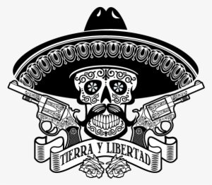 Don Emilianos Logo Don Emilianos Logo - Mexican Skull With Sombrero #3456357