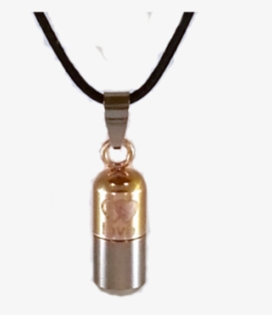 Pill Shape, Pill Carrying Capsule Necklace A481 - Locket #3456358