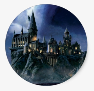 Potter Hogwarts Castle At Night Sticker - Harry Potter Hogwarts Poster #3457503