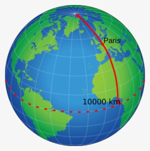 Illustration Of The Earth Globe And The Position Of - Meter North Pole Equator #3457830