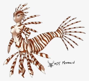 Lionfish Mermaid - Lion Fish Mermaid #3457902