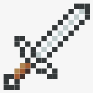 Iron Sword - Perler Beads Minecraft Iron Sword #3457923