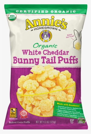 Annie's Homegrown Organic White Cheddar Bunny Tail - Annie's White Cheddar Puffs #3458748