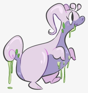 Domestic Rabbit Easter Bunny Hare Purple Mammal Vertebrate - Cartoon #3460206