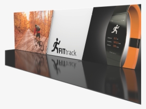 Fit Track Trade Show Banner - 30ft Formulate Designer Series Kit 02 Straight Backwall #3460270