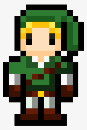 Big Eye Link Ocarina Of Time - Ash Ketchum Pixel Art #3460427