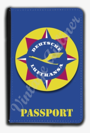 Lufthansa Airlines 1950's Bag Sticker Passport Case - Finse #3461524