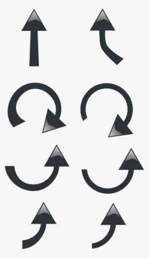 Original Png Clip Art File Set Of Black Arrows Svg #3461609