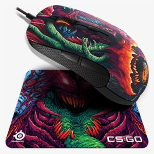 Rival 300 Qck Mouse Pad - Cs Go Hyper Beast Mouse #3461687