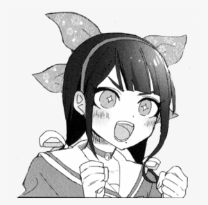 View Samegoogleiqdbsaucenao Happy Tenko , - Black And White Danganronpa Transparent #3462621