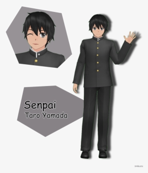 Senpai Yandere Simulator Png - Mmd Senpai Model Dl #3462646