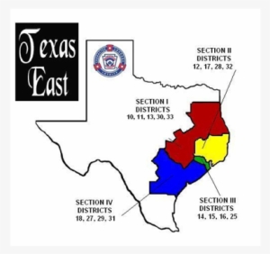 Texas East Division Map - Little League Baseball #3463242