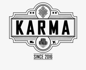 Karma Black & White Logo Psd - Black & White Karma #3463915