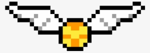 Harry Potter Golden Snitch - Golden Snitch Pixel Art #3464359