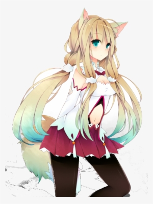 Kitsune Chan Render By Nekoryocatsan-d5lfvvc - Anime Girl Half Wolf #3464743