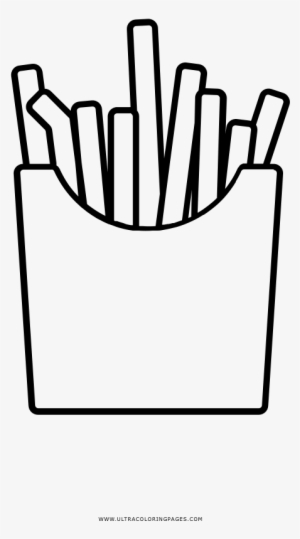Dibujo De Papas Fritas Para Colorear - French Fries #3464802