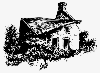 Ruins House Building Drawing Computer Icons - Ruined House Clipart #3465271