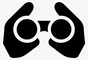 Follow Filled Icon - Clip Art Binoculars Black White #3465774