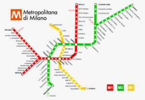Metro Map Of Milan Full Resolution - Metro Milan #3466272