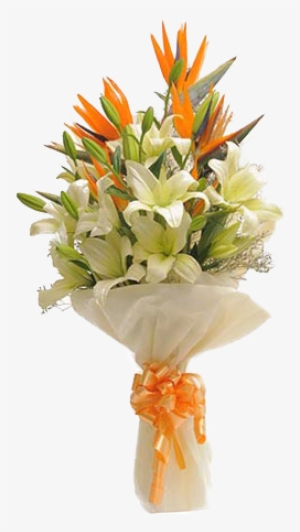 Mix Flowers Bunch Of Birds Of Paradise & Asiatic Lilies - Lilies And Birds Of Paradise #3466457