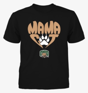 Mama Cat In Heart Shape Paw Ohio Bobcats Shirt - Fan Expo 2018 T Shirt #3466485