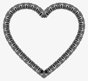 Victorian Ornament Heart Clipart Transparent - Heart Clipart Fancy #3468579