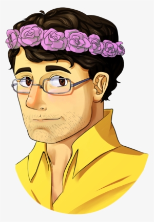 A Portrait Of Bruce Banner Wearing A Yellow Shirt And - Cartoon #3469473